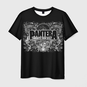 Мужская футболка 3D с принтом PANTERA. в Рязани, 100% полиэфир | прямой крой, круглый вырез горловины, длина до линии бедер | pantera | американская метал группа | грув метал | группа | музыка | пантера | рок | рок группа