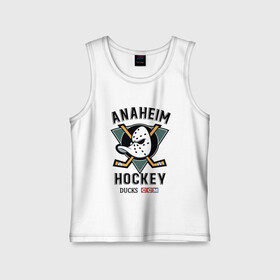 Детская майка хлопок с принтом ANAHEIM DUCKS в Рязани,  |  | Тематика изображения на принте: anaheim | ducks | hockey | nhl | sport | usa | клюшки | нхл | спорт | утки | хоккей | шайбу