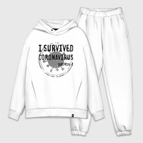 Мужской костюм хлопок OVERSIZE с принтом I SURVIVED CORONAVIRUS в Рязани,  |  | coronavirus | covid | covid 19 | covid19 | epidemic | ncov | pandemic | quarantine | survived | вирус | карантин | корона | коронавирус | пандемия | пережил | пережила | пересидел | пересидела | эпидемия