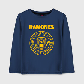 Детский лонгслив хлопок с принтом RAMONES в Рязани, 100% хлопок | круглый вырез горловины, полуприлегающий силуэт, длина до линии бедер | america | ramones | rock | usa | америка | джонни рамон | джоуи рамон | ди ди рамон | клем бурк | кристофер уорд | марки рамон | рамоунз | ричи рамон | рок | сша | томми рамон