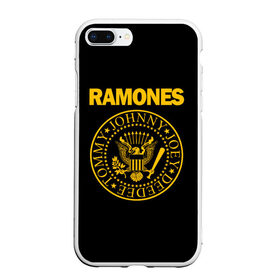 Чехол для iPhone 7Plus/8 Plus матовый с принтом RAMONES в Рязани, Силикон | Область печати: задняя сторона чехла, без боковых панелей | america | ramones | rock | usa | америка | джонни рамон | джоуи рамон | ди ди рамон | клем бурк | кристофер уорд | марки рамон | рамоунз | ричи рамон | рок | сша | томми рамон