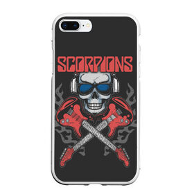 Чехол для iPhone 7Plus/8 Plus матовый с принтом Scorpions в Рязани, Силикон | Область печати: задняя сторона чехла, без боковых панелей | klaus meine | live in munich | return to forever | rock music | scorpions | you like | клаус майне | маттиас ябс | рудольф шенкер | скорпионз