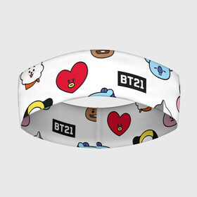 Повязка на голову 3D с принтом BTS | БТС | BANGTAN BOYS | BT21 в Рязани,  |  | Тематика изображения на принте: bangtan boys | bt21 | bts | бтс