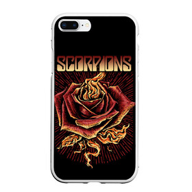 Чехол для iPhone 7Plus/8 Plus матовый с принтом Scorpions в Рязани, Силикон | Область печати: задняя сторона чехла, без боковых панелей | klaus meine | live in munich | return to forever | rock music | scorpions | you like | клаус майне | маттиас ябс | рудольф шенкер | скорпионз