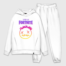 Мужской костюм хлопок OVERSIZE с принтом TRAVIS SCOTT+FORTNITE в Рязани,  |  | america | astroworld | cactus jack | fortnite | fortnite 2 | fortnite х | mask | rap | smile | smiley | travis scott | usa | wish you were here | америка | зарубежный реп | кактус джек | маска | реп | смайлик | сша | трэвис скотт | улыбка 