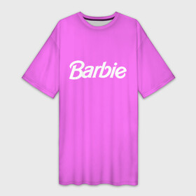 Платье-футболка 3D с принтом Barbie в Рязани,  |  | Тематика изображения на принте: barbie | барби | кукла | кукла барби