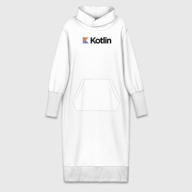 Платье удлиненное хлопок с принтом Kotlin в Рязани,  |  | Тематика изображения на принте: kotlin | котлин