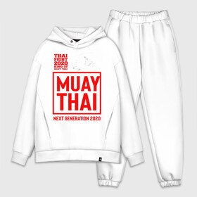 Мужской костюм хлопок OVERSIZE с принтом MUAY THAI в Рязани,  |  | Тематика изображения на принте: boxing | fight | kickboxing | mma | muay thai | боец | бокс | мма | муай тай | тайский бокс