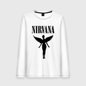 Мужской лонгслив хлопок с принтом NIRVANA в Рязани, 100% хлопок |  | nirvana | nirvana smells | nirvana smells like | teen spirit | курт кобейн | нирвана | нирвана песни.