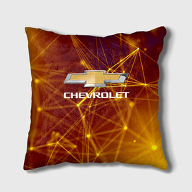 Подушка 3D с принтом Chevrolet. в Рязани, наволочка – 100% полиэстер, наполнитель – холлофайбер (легкий наполнитель, не вызывает аллергию). | состоит из подушки и наволочки. Наволочка на молнии, легко снимается для стирки | abstract | auto | brand | car | chevrolet | geometry | sport | texture | абстракция | авто | автомобильные | бренд | геометрия | классика | машины | модные | спорт | стиль | текстура | шевроле