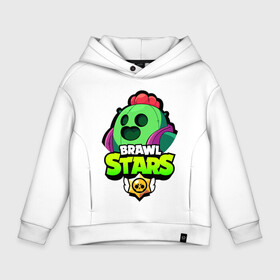 Детское худи Oversize хлопок с принтом BRAWL STARS SPIKE в Рязани, френч-терри — 70% хлопок, 30% полиэстер. Мягкий теплый начес внутри —100% хлопок | боковые карманы, эластичные манжеты и нижняя кромка, капюшон на магнитной кнопке | bibi | brawl stars | coach mike | crow | leon | leon shark | max | mecha crow | mr.p | phoenix | sally leon | spike | sprout | unicorn | virus 8 bit | werewolf | ворон | оборотень | пингвин