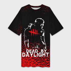 Платье-футболка 3D с принтом DEAD BY DAYLIGHT. в Рязани,  |  | dbd | dead by daylight | survival horror | дбд | мертвы к рассвету
