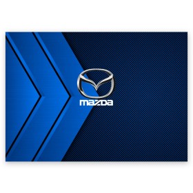 Поздравительная открытка с принтом MAZDA в Рязани, 100% бумага | плотность бумаги 280 г/м2, матовая, на обратной стороне линовка и место для марки
 | amg | auto | bmw | honda | jdm | mercedes | nissan | porsche | racing | sport | subar | toyota | автомобил | автомобильные | киа | лексус | марка | машины | митсубиси | ниссан | порше | спорт | субару | тесла | тойота | хонда