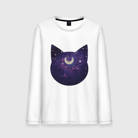 Мужской лонгслив хлопок с принтом Space Cat в Рязани, 100% хлопок |  | animal | cat | cute | kitty | meow | space | друг | животные | киска | китти | космонавт | космос | кот | котенок | котик | кошечка | кошка | лев | леопард | милый | мур | мяу | ночь | пантера | питомец | рысь | тигр | улыбка