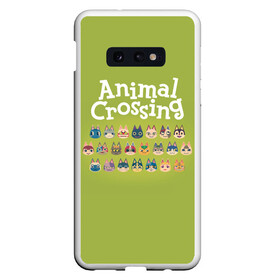 Чехол для Samsung S10E с принтом Animal Crossing в Рязани, Силикон | Область печати: задняя сторона чехла, без боковых панелей | Тематика изображения на принте: animal crossing | isabelle | tom nook | энимал кроссинг