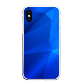 Чехол для iPhone XS Max матовый с принтом SHADES OF BLUE в Рязани, Силикон | Область печати: задняя сторона чехла, без боковых панелей | geometry | kaleidoscope | pattern | pilygon | polyscape | space | textures | tie dye | абстракт | броня | вселенная | геометрия | города | каледоскоп | космос | паттерн | полигон | полискейп | природа | тай дай | текстура | текстуры