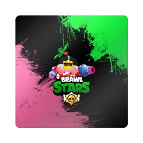 Магнит виниловый Квадрат с принтом СПРУТ BRAWL STARS в Рязани, полимерный материал с магнитным слоем | размер 9*9 см, закругленные углы | brawl | brawl stars | brawl stars sprout | clash | sprout | tropical sprout | бравл старс | игра | мобильные игры | спраут | тропический спрут