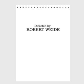 Скетчбук с принтом Directed by Robert Weide в Рязани, 100% бумага
 | 48 листов, плотность листов — 100 г/м2, плотность картонной обложки — 250 г/м2. Листы скреплены сверху удобной пружинной спиралью | casual | directed by robert weide | meme | мемы | модные | надписи | режиссер роберт вайде | фразы