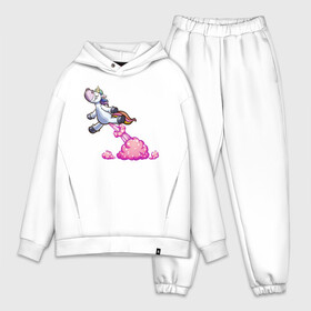 Мужской костюм хлопок OVERSIZE с принтом Unicorn в Рязани,  |  | bob | bob marley | goodboy | horse | poni | rainbow | unicorn | арт | боб марли | бобмарли | волшебство | детство | единорог | животные | кайф | картинка | конь | лошадь | магия | мем | полёт | пони | пук | радуга | ракета | рисунок