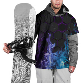 Накидка на куртку 3D с принтом Fire в Рязани, 100% полиэстер |  | fire | psicodelic | абстрактный | абстракция | калейдоскоп | огонь | пламя | пламя космос | психоделика | радужный | разводы красок | северное сияние | синий огонь | фиолетовый | фракталы