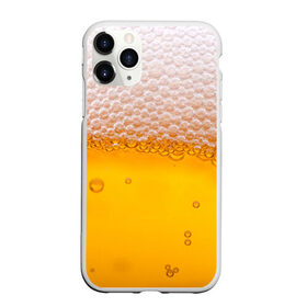 Чехол для iPhone 11 Pro Max матовый с принтом ЖИВОЕ ПЕННОЕ в Рязани, Силикон |  | beer | бир | напитки | пенное