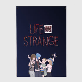 Постер с принтом Life is strange! в Рязани, 100% бумага
 | бумага, плотность 150 мг. Матовая, но за счет высокого коэффициента гладкости имеет небольшой блеск и дает на свету блики, но в отличии от глянцевой бумаги не покрыта лаком | life is strange | арт | графика | игры | макс | хлоя