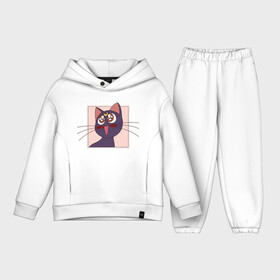 Детский костюм хлопок Oversize с принтом Luna, Sailor Moon в Рязани,  |  | 90s | cat | cute | kawaii | kitty | luna | sailor moon | usagi tsukino | аниме | каваии | кавай | кот | котики | луна | манга | марс | меркурий | милота | сейлор | сейлор мун | усаги цукино