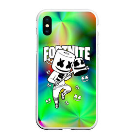 Чехол для iPhone XS Max матовый с принтом FORTNITE x MARSHMELLO в Рязани, Силикон | Область печати: задняя сторона чехла, без боковых панелей | deadmau5 | fortnite | fortnite 2 | fortnite x маршмелло | ikonik | marshmello | ninja | ninja streamer | raven | travis scott | ворон | иконик | ниндзя | пили | рейвен | трэвис скотт | фортнайт