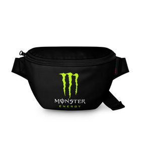 Поясная сумка 3D с принтом MONSTER ENERGY в Рязани, 100% полиэстер | плотная ткань, ремень с регулируемой длиной, внутри несколько карманов для мелочей, основное отделение и карман с обратной стороны сумки застегиваются на молнию | black monster | bmx | claw | cybersport | energy | monster | monster energy | moto | motocross | race | sport | киберспорт | когти | монстер энерджи | монстр | мото | мотокросс | ралли | скейтбординг | спорт | т | энергия