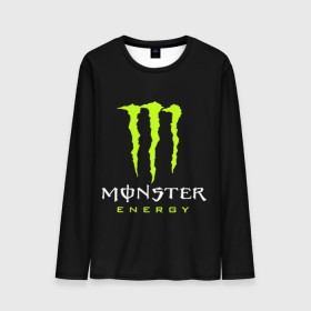 Мужской лонгслив 3D с принтом MONSTER ENERGY в Рязани, 100% полиэстер | длинные рукава, круглый вырез горловины, полуприлегающий силуэт | Тематика изображения на принте: black monster | bmx | claw | cybersport | energy | monster | monster energy | moto | motocross | race | sport | киберспорт | когти | монстер энерджи | монстр | мото | мотокросс | ралли | скейтбординг | спорт | т | энергия