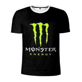 Мужская футболка 3D спортивная с принтом MONSTER ENERGY в Рязани, 100% полиэстер с улучшенными характеристиками | приталенный силуэт, круглая горловина, широкие плечи, сужается к линии бедра | black monster | bmx | claw | cybersport | energy | monster | monster energy | moto | motocross | race | sport | киберспорт | когти | монстер энерджи | монстр | мото | мотокросс | ралли | скейтбординг | спорт | т | энергия