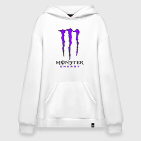 Худи SuperOversize хлопок с принтом MONSTER ENERGY в Рязани, 70% хлопок, 30% полиэстер, мягкий начес внутри | карман-кенгуру, эластичная резинка на манжетах и по нижней кромке, двухслойный капюшон
 | black monster | bmx | claw | cybersport | energy | monster | monster energy | moto | motocross | race | sport | киберспорт | когти | монстер энерджи | монстр | мото | мотокросс | ралли | скейтбординг | спорт | т | энергия