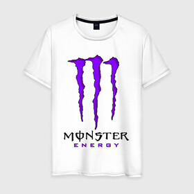 Мужская футболка хлопок с принтом MONSTER ENERGY в Рязани, 100% хлопок | прямой крой, круглый вырез горловины, длина до линии бедер, слегка спущенное плечо. | black monster | bmx | claw | cybersport | energy | monster | monster energy | moto | motocross | race | sport | киберспорт | когти | монстер энерджи | монстр | мото | мотокросс | ралли | скейтбординг | спорт | т | энергия