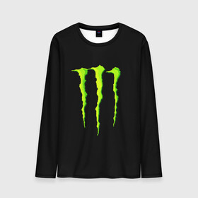 Мужской лонгслив 3D с принтом MONSTER ENERGY в Рязани, 100% полиэстер | длинные рукава, круглый вырез горловины, полуприлегающий силуэт | Тематика изображения на принте: black monster | bmx | claw | cybersport | energy | monster | monster energy | moto | motocross | race | sport | киберспорт | когти | монстер энерджи | монстр | мото | мотокросс | ралли | скейтбординг | спорт | т | энергия