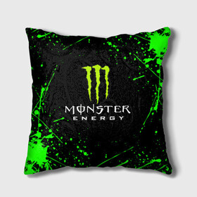 Подушка 3D с принтом MONSTER ENERGY в Рязани, наволочка – 100% полиэстер, наполнитель – холлофайбер (легкий наполнитель, не вызывает аллергию). | состоит из подушки и наволочки. Наволочка на молнии, легко снимается для стирки | black monster | bmx | claw | cybersport | energy | monster | monster energy | moto | motocross | race | sport | киберспорт | когти | монстер энерджи | монстр | мото | мотокросс | ралли | скейтбординг | спорт | т | энергия