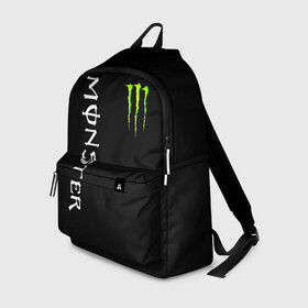 Рюкзак 3D с принтом MONSTER ENERGY в Рязани, 100% полиэстер | лямки с регулируемой длиной, сверху петелька, чтобы рюкзак можно было повесить на вешалку. Основное отделение закрывается на молнию, как и внешний карман. Внутри два дополнительных кармана, один из которых закрывается на молнию. По бокам два дополнительных кармашка | black monster | bmx | claw | cybersport | energy | monster | monster energy | moto | motocross | race | sport | киберспорт | когти | монстер энерджи | монстр | мото | мотокросс | ралли | скейтбординг | спорт | т | энергия