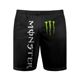 Мужские шорты спортивные с принтом MONSTER ENERGY в Рязани,  |  | black monster | bmx | claw | cybersport | energy | monster | monster energy | moto | motocross | race | sport | киберспорт | когти | монстер энерджи | монстр | мото | мотокросс | ралли | скейтбординг | спорт | т | энергия