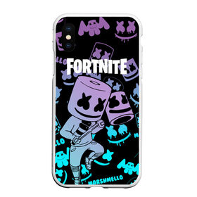 Чехол для iPhone XS Max матовый с принтом FORTNITE MARSHMELLO в Рязани, Силикон | Область печати: задняя сторона чехла, без боковых панелей | archetype | fortnite | fortnite x | game | ikonik | marshmello | raven | архетип | ворон | игра | иконик | маршмелло | фортнайт