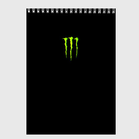 Скетчбук с принтом MONSTER ENERGY в Рязани, 100% бумага
 | 48 листов, плотность листов — 100 г/м2, плотность картонной обложки — 250 г/м2. Листы скреплены сверху удобной пружинной спиралью | black monster | bmx | claw | cybersport | energy | monster | monster energy | moto | motocross | race | sport | киберспорт | когти | монстер энерджи | монстр | мото | мотокросс | ралли | скейтбординг | спорт | т | энергия