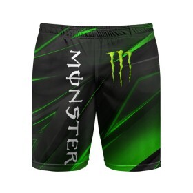 Мужские шорты спортивные с принтом MONSTER ENERGY в Рязани,  |  | black monster | bmx | claw | cybersport | energy | monster | monster energy | moto | motocross | race | sport | киберспорт | когти | монстер энерджи | монстр | мото | мотокросс | ралли | скейтбординг | спорт | т | энергия