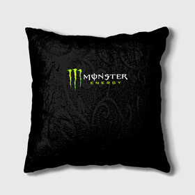 Подушка 3D с принтом MONSTER ENERGY в Рязани, наволочка – 100% полиэстер, наполнитель – холлофайбер (легкий наполнитель, не вызывает аллергию). | состоит из подушки и наволочки. Наволочка на молнии, легко снимается для стирки | black monster | bmx | claw | cybersport | energy | monster | monster energy | moto | motocross | race | sport | киберспорт | когти | монстер энерджи | монстр | мото | мотокросс | ралли | скейтбординг | спорт | т | энергия