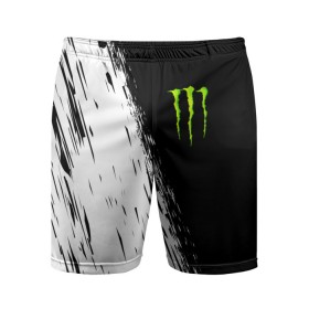 Мужские шорты спортивные с принтом MONSTER ENERGY в Рязани,  |  | black monster | bmx | claw | cybersport | energy | monster | monster energy | moto | motocross | race | sport | киберспорт | когти | монстер энерджи | монстр | мото | мотокросс | ралли | скейтбординг | спорт | т | энергия