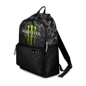 Рюкзак 3D с принтом MONSTER ENERGY в Рязани, 100% полиэстер | лямки с регулируемой длиной, сверху петелька, чтобы рюкзак можно было повесить на вешалку. Основное отделение закрывается на молнию, как и внешний карман. Внутри два дополнительных кармана, один из которых закрывается на молнию. По бокам два дополнительных кармашка | black monster | bmx | claw | cybersport | energy | monster | monster energy | moto | motocross | race | sport | киберспорт | когти | монстер энерджи | монстр | мото | мотокросс | ралли | скейтбординг | спорт | т | энергия