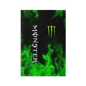 Обложка для паспорта матовая кожа с принтом MONSTER ENERGY в Рязани, натуральная матовая кожа | размер 19,3 х 13,7 см; прозрачные пластиковые крепления | black monster | bmx | claw | cybersport | energy | monster | monster energy | moto | motocross | race | sport | киберспорт | когти | монстер энерджи | монстр | мото | мотокросс | ралли | скейтбординг | спорт | т | энергия