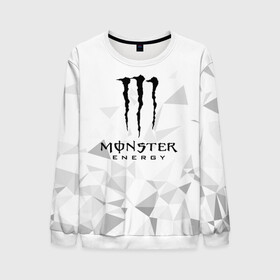 Мужской свитшот 3D с принтом MONSTER ENERGY  в Рязани, 100% полиэстер с мягким внутренним слоем | круглый вырез горловины, мягкая резинка на манжетах и поясе, свободная посадка по фигуре | black monster | bmx | claw | cybersport | energy | monster | monster energy | moto | motocross | race | sport | киберспорт | когти | монстер энерджи | монстр | мото | мотокросс | ралли | скейтбординг | спорт | т | энергия