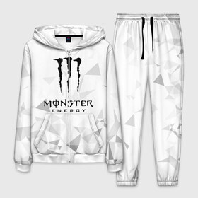 Мужской костюм 3D с принтом MONSTER ENERGY в Рязани, 100% полиэстер | Манжеты и пояс оформлены тканевой резинкой, двухслойный капюшон со шнурком для регулировки, карманы спереди | Тематика изображения на принте: black monster | bmx | claw | cybersport | energy | monster | monster energy | moto | motocross | race | sport | киберспорт | когти | монстер энерджи | монстр | мото | мотокросс | ралли | скейтбординг | спорт | т | энергия