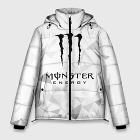 Мужская зимняя куртка 3D с принтом MONSTER ENERGY в Рязани, верх — 100% полиэстер; подкладка — 100% полиэстер; утеплитель — 100% полиэстер | длина ниже бедра, свободный силуэт Оверсайз. Есть воротник-стойка, отстегивающийся капюшон и ветрозащитная планка. 

Боковые карманы с листочкой на кнопках и внутренний карман на молнии. | Тематика изображения на принте: black monster | bmx | claw | cybersport | energy | monster | monster energy | moto | motocross | race | sport | киберспорт | когти | монстер энерджи | монстр | мото | мотокросс | ралли | скейтбординг | спорт | т | энергия