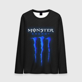 Мужской лонгслив 3D с принтом MONSTER ENERGY (Z) в Рязани, 100% полиэстер | длинные рукава, круглый вырез горловины, полуприлегающий силуэт | black monster | bmx | claw | cybersport | energy | monster | monster energy | moto | motocross | race | sport | киберспорт | когти | монстер энерджи | монстр | мото | мотокросс | ралли | скейтбординг | спорт | т | энергия