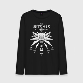 Мужской лонгслив хлопок с принтом ВЕДЬМАК / THE WITCHER / ГЕРАЛЬТ в Рязани, 100% хлопок |  | geralt | the witcher | the witcher wild hunt | witcher | wolf | ведьмак | ведьмак 3 | волк | геральт | йенифер | охотник | трисс | цири