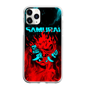 Чехол для iPhone 11 Pro матовый с принтом CYBERPUNK 2077 SAMURAI в Рязани, Силикон |  | cd project red | cyberpunk 2077 | demon | keanu reeves | samurai | smile | демон | киану ривз | киберпанк 2077 | самураи | смайл